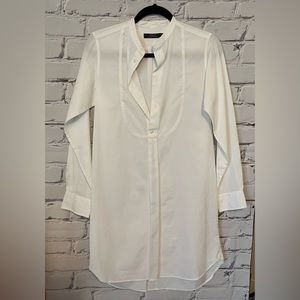 Ralph Lauren crisp white cotton shirt dress size 4